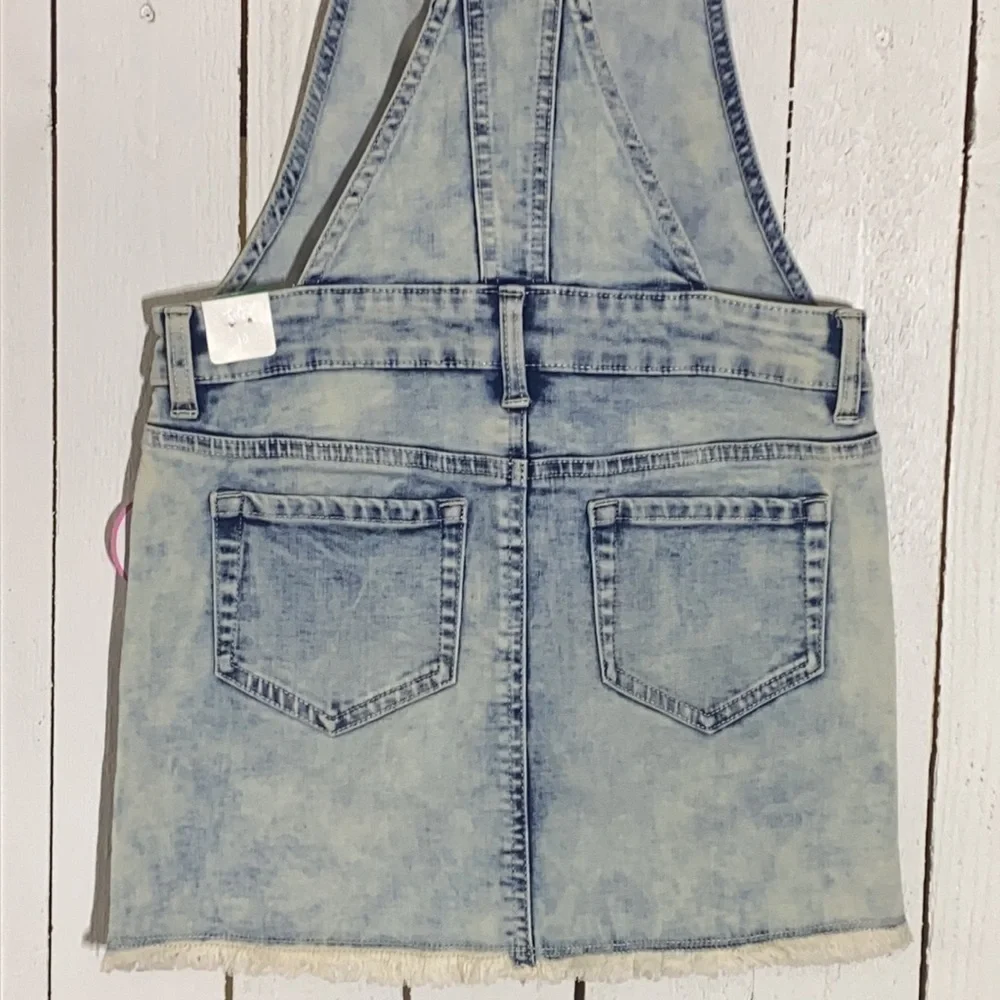 Acid Wash Button Up Skirtall - Picture 12 of 15